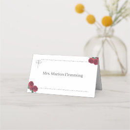 Fijne Rozen Gevouwen Plaats Kaart