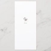 Fijne Rozen plat menu (Achterkant)