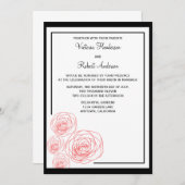 Fijne Rozen Weddenschap, zwart en rood Kaart (Voorkant / Achterkant)