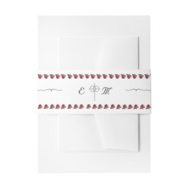 Fijne Rozenin Uitnodigingsband Uitnodigingen Wikkel