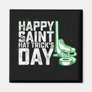 Fijne Saint Hat Trick's Dag IJshockey St. Patrick Magneet