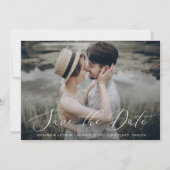 Fijne Scriptie Foto Save The Date Aankondiging (Voorkant)