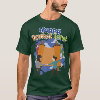 Fijne Simchat Torah, voor mannen, vrouwen en kinde T-shirt