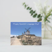 Fijne Spaanse dag van de Taal! Briefkaart (Staand voorkant)