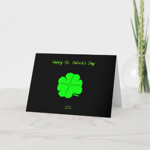 Fijne St. Patrick's Dag Horizontale Wenskaart Kaart