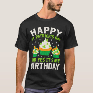 Fijne St. Patrick's Dag Verjaardag Saint Paddys Vr T-shirt