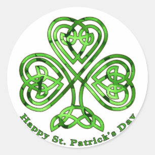 Fijne St. Patrick's Day! pols Ronde Sticker