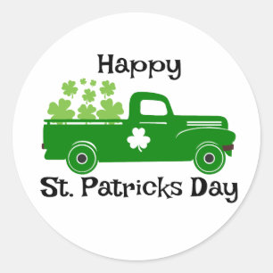 Fijne St. Patrick's Day ☘️🎉 Ronde Sticker
