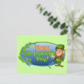 Fijne St. Patrick's Day (Ver 2) Briefkaart (Staand voorkant)