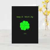 Fijne St. Patrick's Day verticale wenskaart Kaart (Gele Bloem)