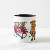 Fijne stier en koe Showmeiden Mok (Midden)