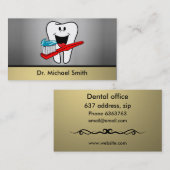 Fijne tand visitekaartje (Voorkant / Achterkant)