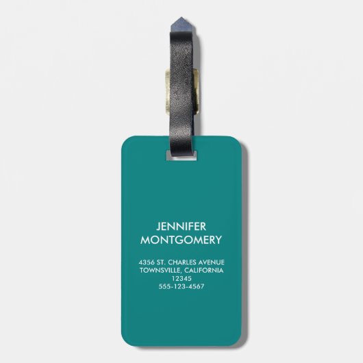 Fijne tandheelkundige verzorging met tandenborstel bagagelabel (Achterkant verticaal)