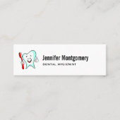 Fijne tandheelkundige verzorging met tandenborstel mini visitekaartje (Voorkant)