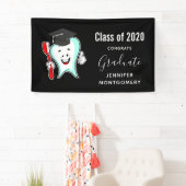 Fijne tandheelkundige verzorging met tandenborstel spandoek (Insitu)