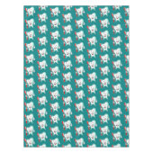 Fijne tandheelkundige verzorging met tandwielborst tafelkleed (Voorkant)