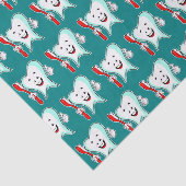 Fijne tandheelkundige verzorging met tandwielborst tissuepapier (Detail)