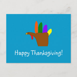 Fijne Thanksgiving! -briefkaart Feestdagenkaart