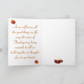 Fijne Thanksgiving Feestdagen Kaart (Binnen)