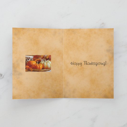 Fijne Thanksgiving Kaart met poezen en pompoenen (Binnen)