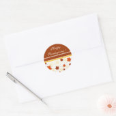 Fijne Thanksgiving! -Sticker Ronde Sticker (Envelop)