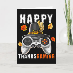 Fijne Thanksgiving Videospel Controller Pelgrim C Kaart