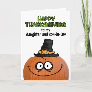 Fijne Thanksgiving voor mijn dochter en schoonzoon Feestdagen Kaart