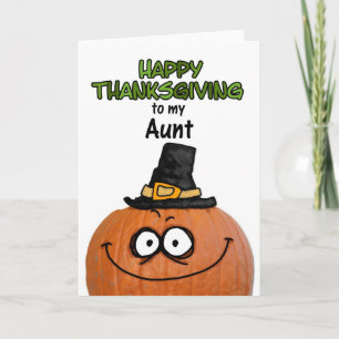 Fijne Thanksgiving voor mijn tante Feestdagen Kaart