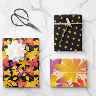 Fijne Thanksgiving! Vriendschappen geven Fall blad Inpakpapier Vel