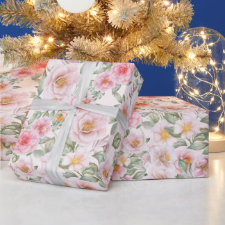 Fijne tuin rozen cadeaupapier