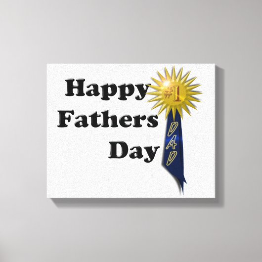 Fijne Vaderdag - #1 Papa Canvas Afdruk (Voorkant)