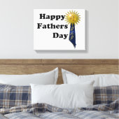 Fijne Vaderdag - #1 Papa Canvas Afdruk (Insitu (Slaapkamer))