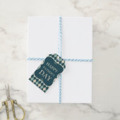 Fijne Vaderdag, Argyle Cadeaulabel (Met Touw)