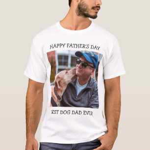 Fijne Vaderdag Beste HondenPapa Ooit Aangepaste Fo T-shirt