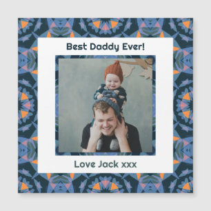 Fijne vaderdag Beste papa Oosters Blauwe Foto