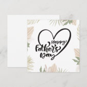 Fijne Vaderdag Feestdagenkaart (Voorkant / Achterkant)