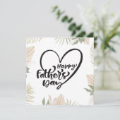Fijne Vaderdag Feestdagenkaart (Staand voorkant)