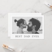 Fijne Vaderdag foto minimalist beste vader ooit Kaart (Voorkant / Achterkant in situ)