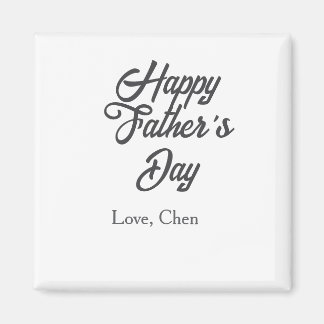 Fijne vaderdag grijze naam liefde beste Papa ooit  Magneet