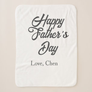 Fijne vaderdag grijze naam liefde beste Papa ooit  Sherpa Deken