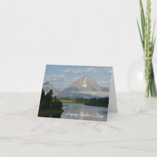 Fijne Vaderdag Jackson Hole River Card Kaart