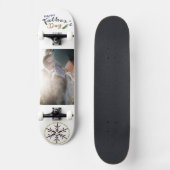 Fijne vaderdag kindertijd Foto skateboard (Voorkant)