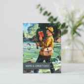 Fijne Vaderdag. kunst Briefkaart (Staand voorkant)