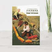 Fijne Vaderdag. kunst Kaart (Voorkant)