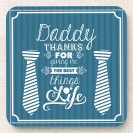 Fijne vaderdag Pap bedankt voor het beste. Bier Onderzetter