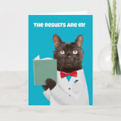Fijne Vaderdag Pap Kat in Lab Feestdagen Kaart (Voorkant)