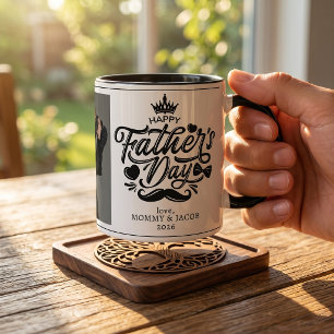 Fijne Vaderdag   Papa Foto Koffie Mok