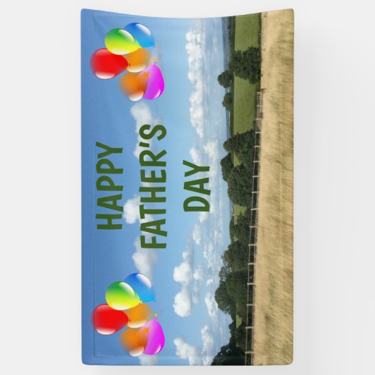 Fijne vaderdag spandoek (Verticaal)