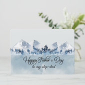 Fijne Vaderdag Stiefvader Kaart (Staand voorkant)