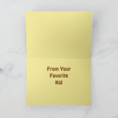 Fijne Vaderdag! Van je favoriete Kind Kaart (Binnen)